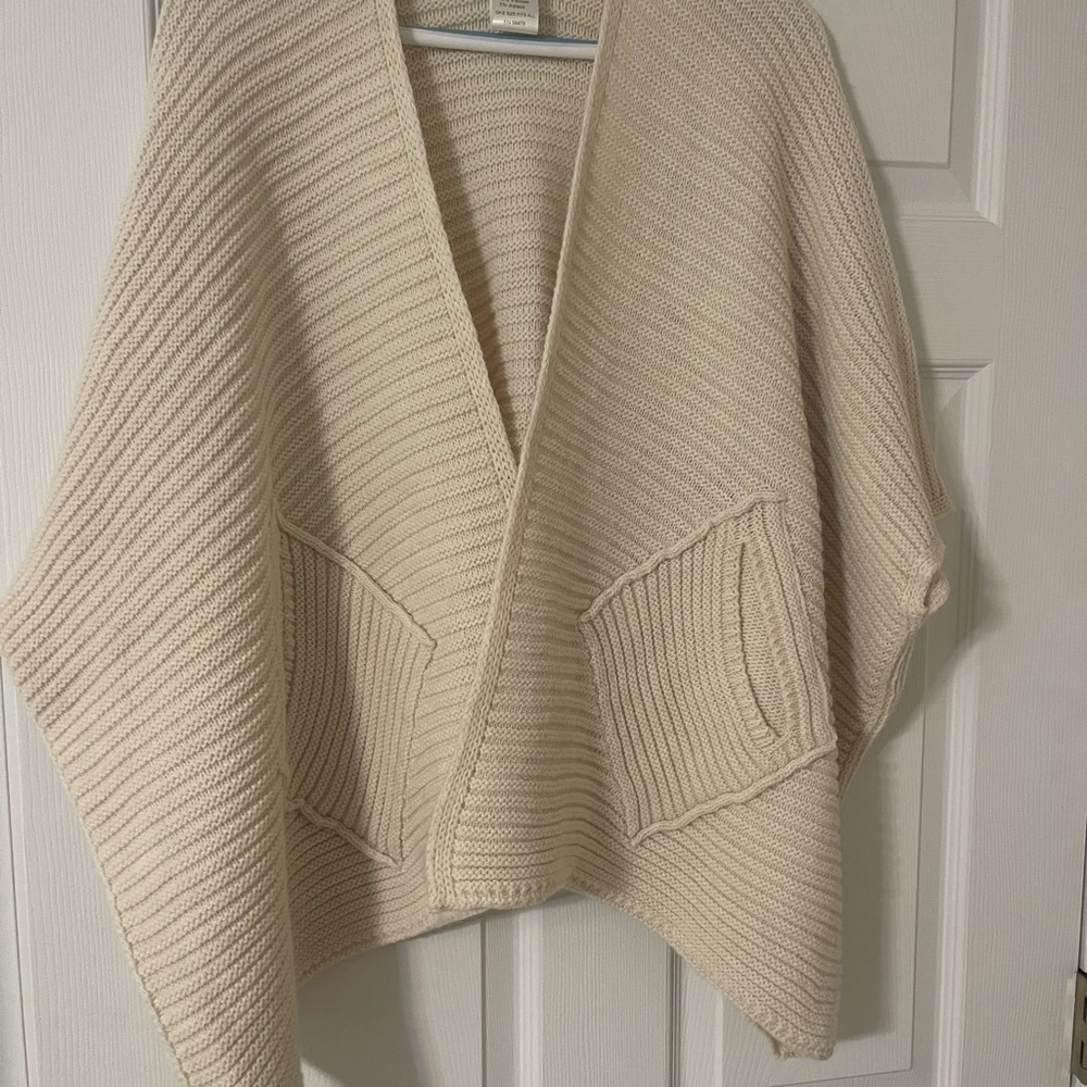 Cocogio Open Front Cardigan With Pockets - Made in Italy.